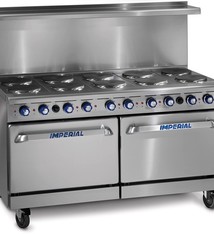 Imperial Electric Range, (10) Plates, (2) Ovens, 60”