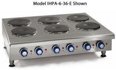 Imperial Countertop Electric Hotplate, (8) Burners, 48”W