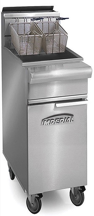 Imperial Fryer, 50 lbs Capacity, S/S Open Fry Pot