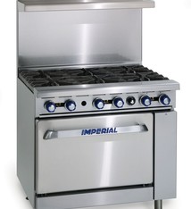 Imperial Range, (6) Burners, (1) Conv. Oven, 36”