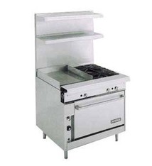 Imperial Range, (4) Burners, (1) 12” Heat Top Conv. Oven, 36”