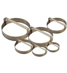 Allied Metal Dough Cutting Ring, S/S, Smooth, 6" x 3"