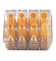 Allied Metal Piping Tips Set, Large, 12 Pcs