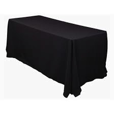 Fortune Rect. Table Cloth, Black, 40" x 58"