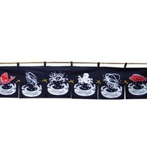 Fortune Japanese Noren, 80" x 17"