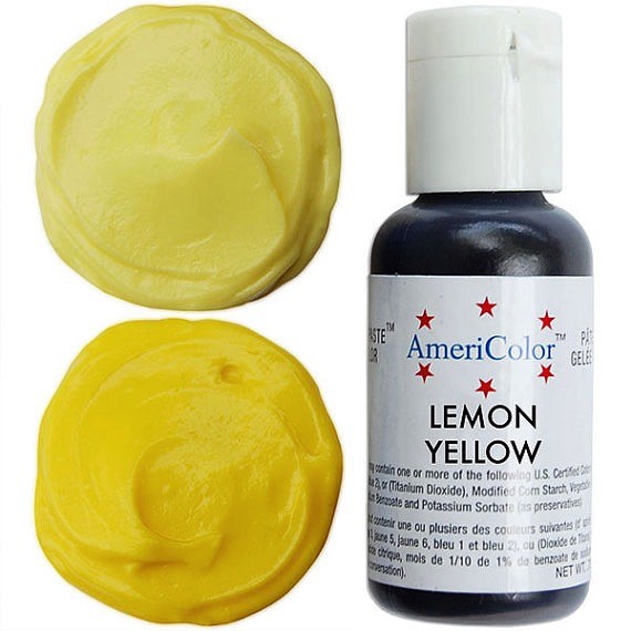 Ateco Color Gel, Lemon Yellow