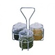 Update International Condiment Jar Holder, 3 Hole