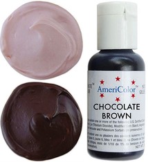 Ateco Color Gel, Chocolate Brown
