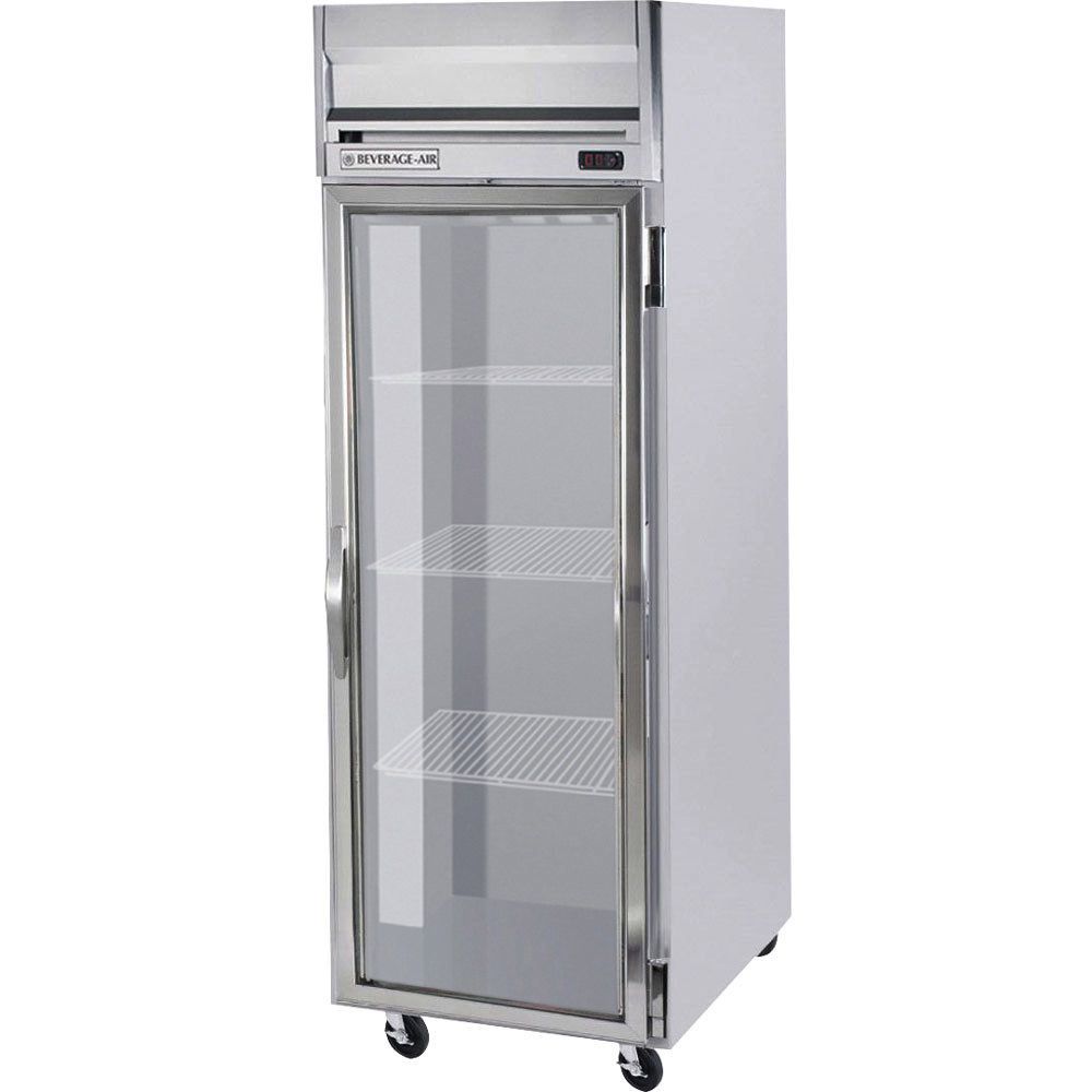 Beverage Air Reach-In Refrigerator, 1 Wide Section, Glass Door, 34 cu.ft.