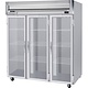Beverage Air Reach-In Refrigerator, 3 Section, Glass Doors, 74 cu.ft.