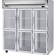Beverage Air Reach-In Refrigerator, 3 Section, Glass Doors, 74 cu.ft.