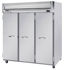 Beverage Air Reach-In Refrigerator, 3 Section, Solid Doors, 74 cu.ft.