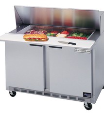 Beverage Air Sandwich Unit, 2 Sect., 8 Pan, 48", 13.9 cu. ft.