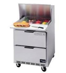 Beverage Air Sandwich Unit, 1 Sect., 8 Pan, 2 Drawer, 27W",7.3 cu.ft.