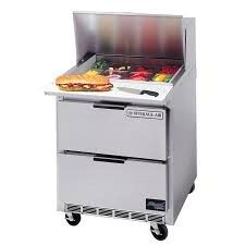 Beverage Air Sandwich Unit, 1 Sect., 8 Pan, 2 Drawer, 27W",7.3 cu.ft.