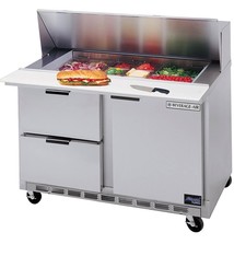 Beverage Air Sandwich Unit, 2 Drawer, 48", 1 Door, (12) 1/6 Pans