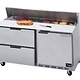 Beverage Air Sandwich Unit, 2 Drawer, 1 Door, 12 Pan, 60", 17.1 cu. ft.