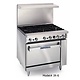Imperial Range, (4) Burners, 12" Griddle Top, (1) 26-1/2"W Convection Oven