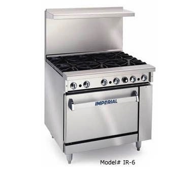 Imperial Range, (4) Burners, 12" Griddle Top, (1) 26-1/2"W Convection Oven