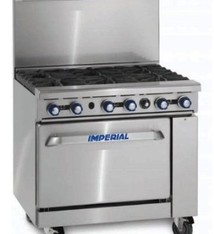 Imperial Range, (2) Burners, 24" Griddle Top, (1) 26-1/2" Convection Oven, 36"