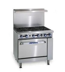 Imperial Range, 6 Burners, Convection Oven, 36” x 31-1/4” x 36”