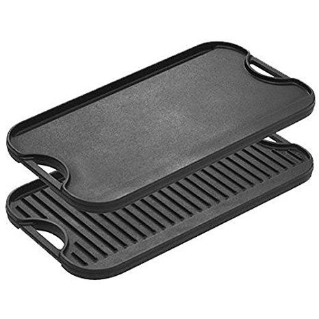 Lodge Cast Iron Griddle/Grill, 20" x 10-7/16"