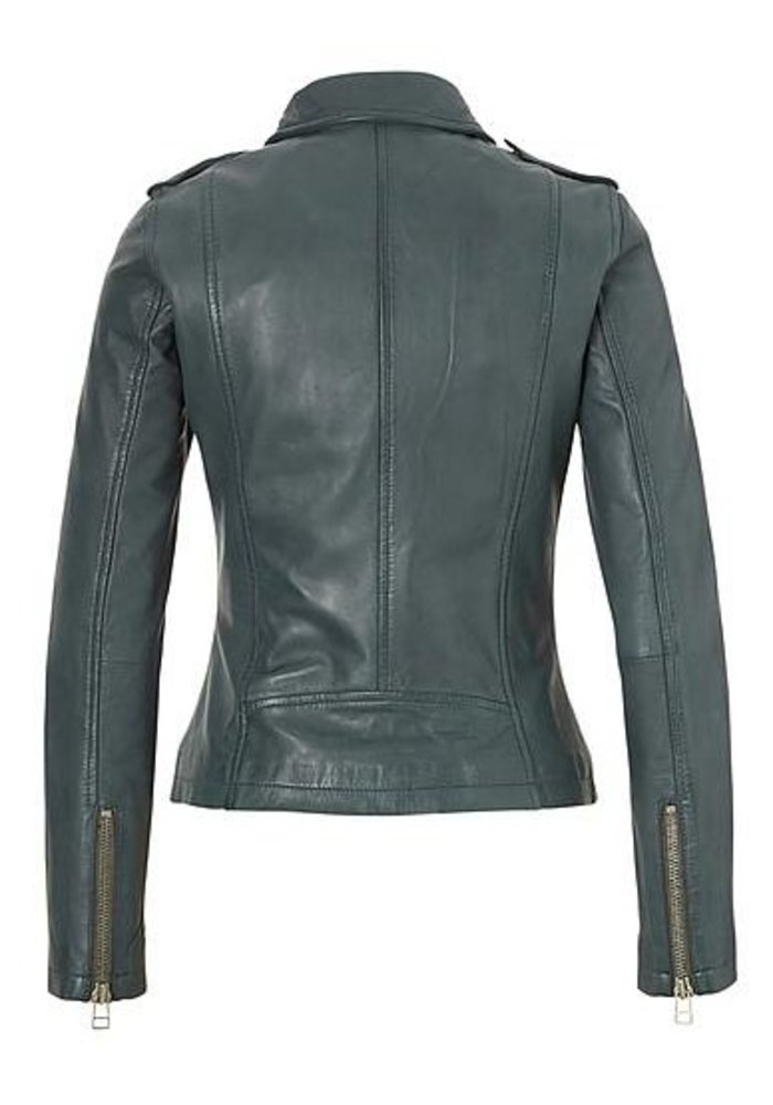 Leather bikerjacket