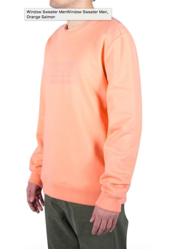 Window sweater men orange