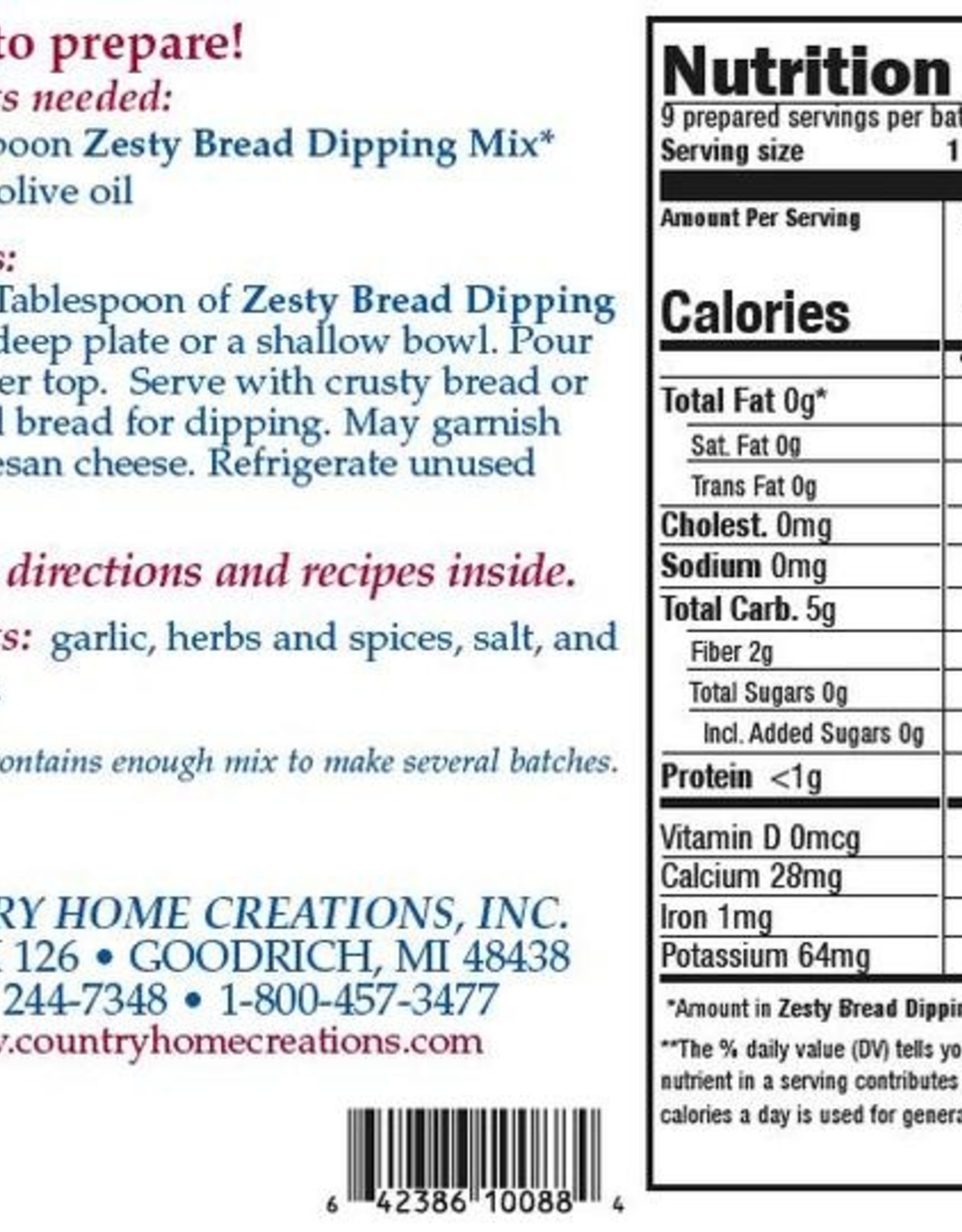 Country Home Creations ITALIAN BREAD DIPPING MIX