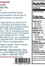 Country Home Creations GUACAMOLE DIP MIX