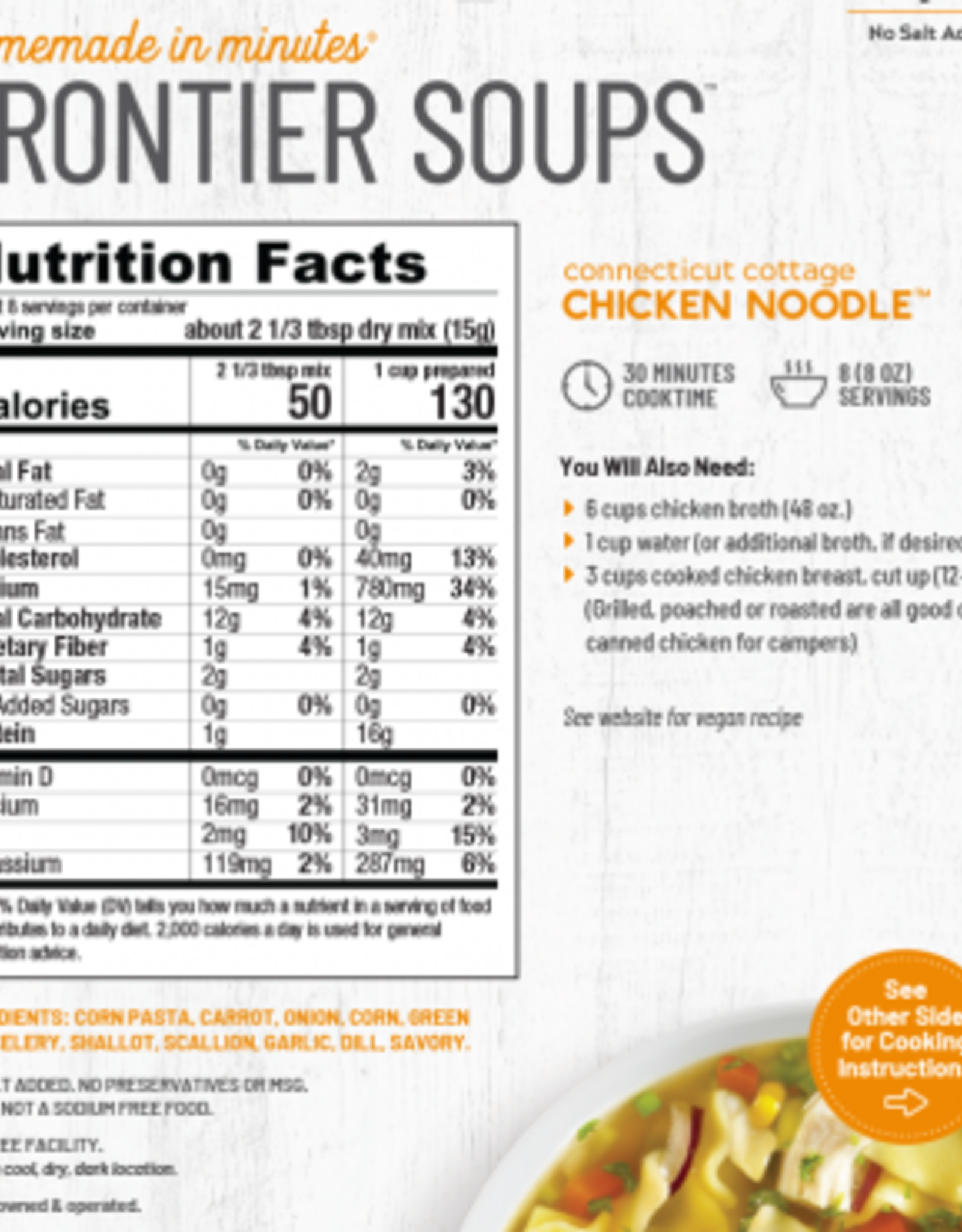 Frontier Soups CONNECTICUT COTTAGE CHICKEN NOODLE SOUP