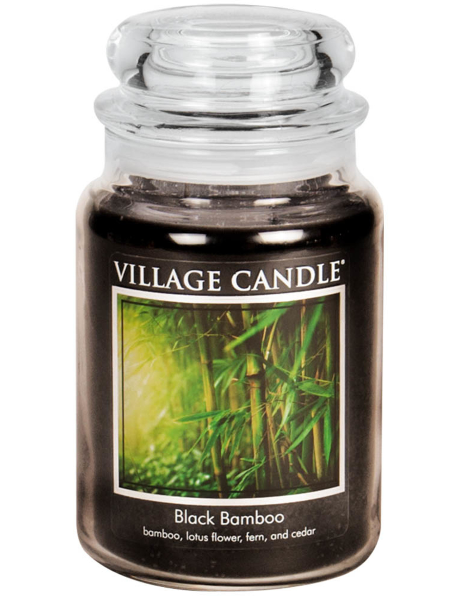 Village Candle BLACK BAMBOO JAR CANDLE