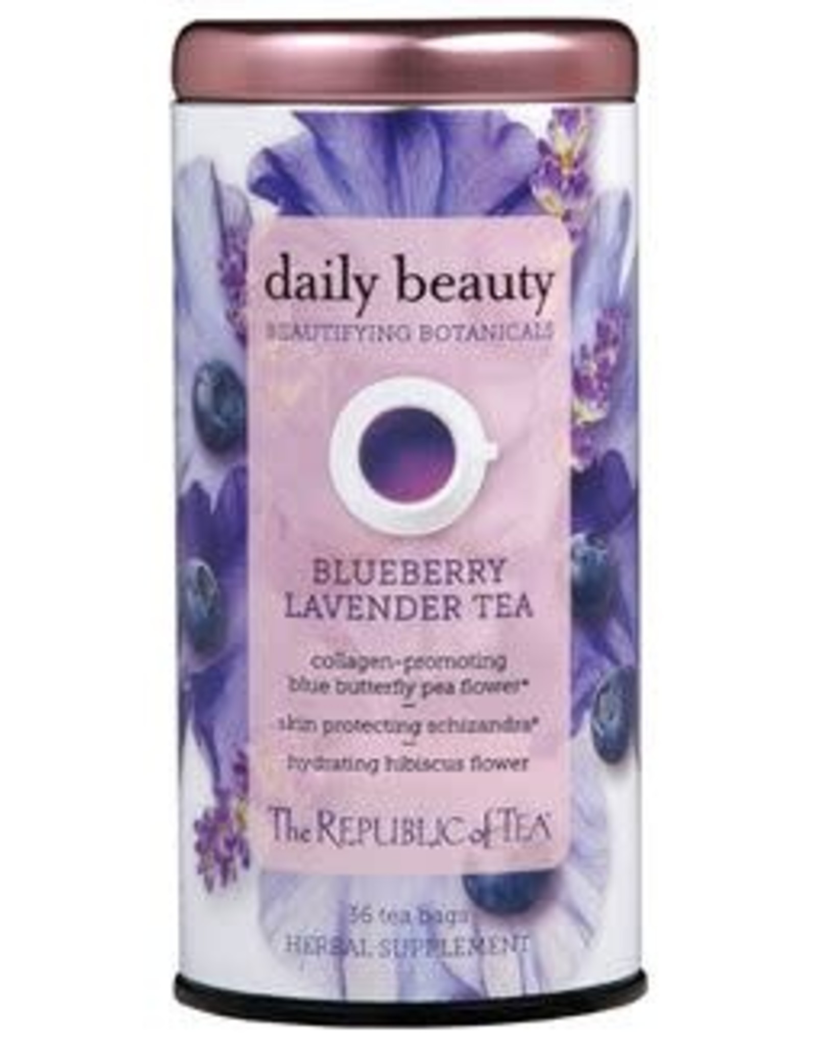 Republic of Tea DAILY BEAUTY BLUEBERRY LAVENDER TEA