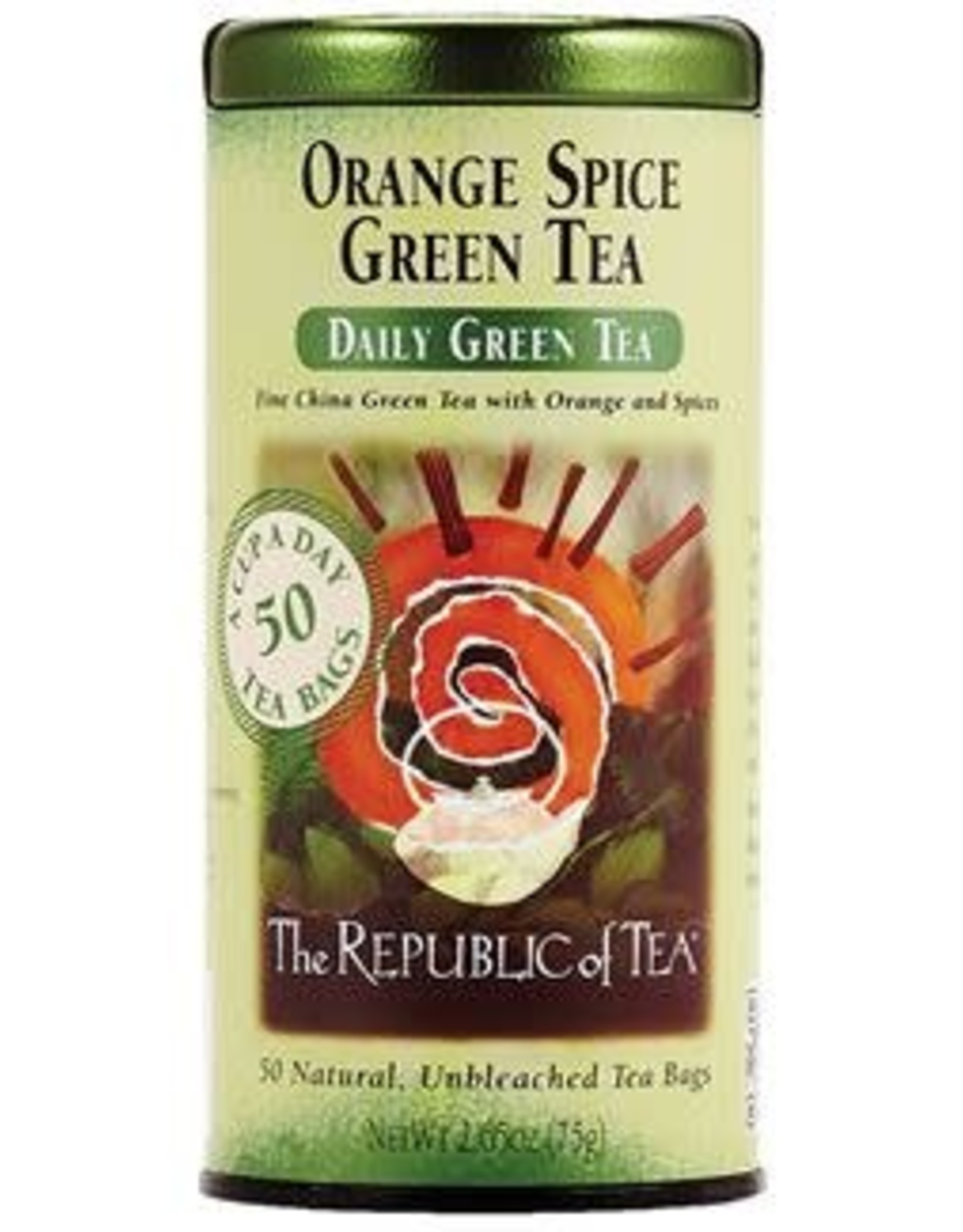 Republic of Tea ORANGE SPICE GREEN TEA