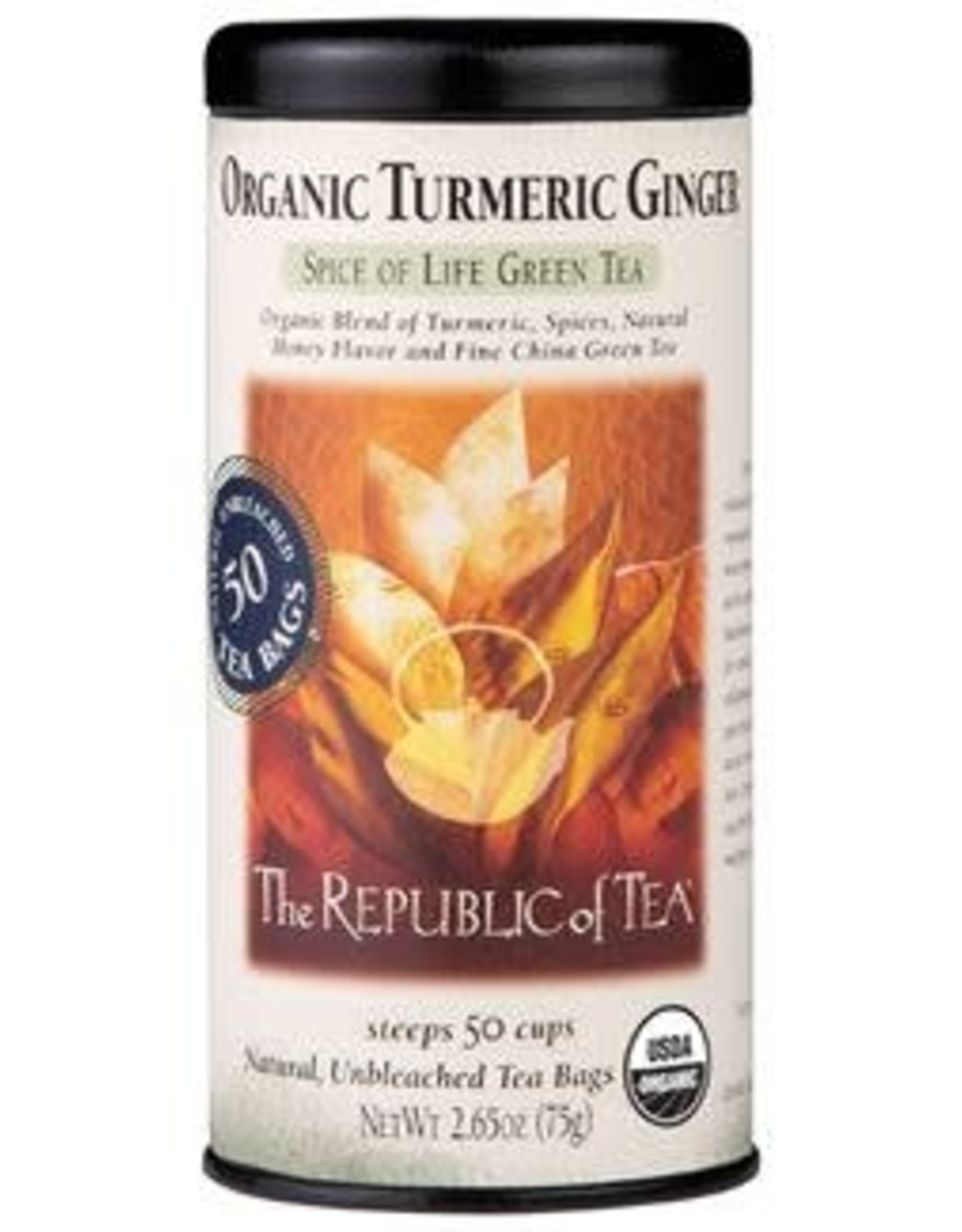 Republic of Tea ORGANIC TURMERIC GINGER TEA