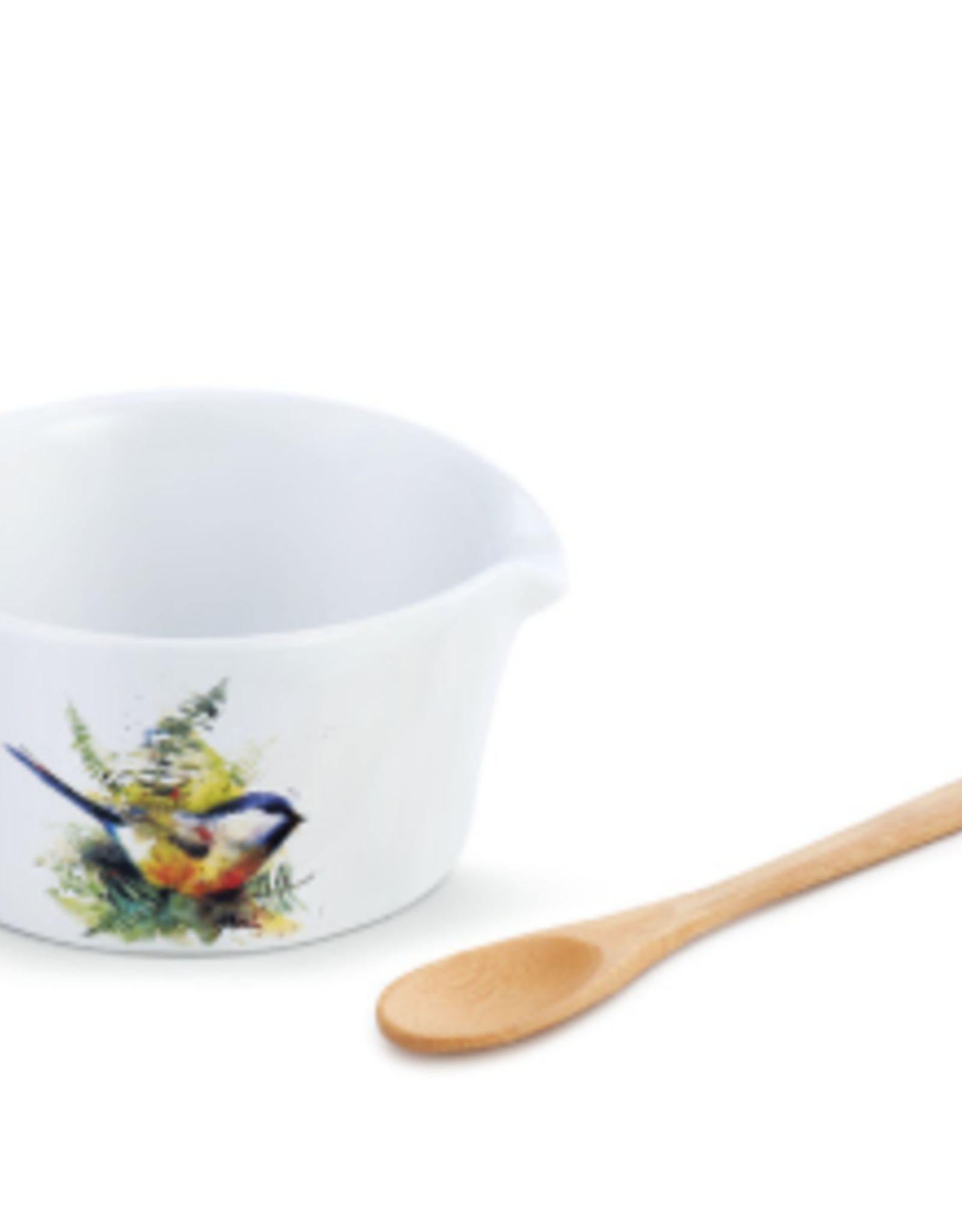 Demdaco CHICKADEE AND FERN BOWL WITH SPOON