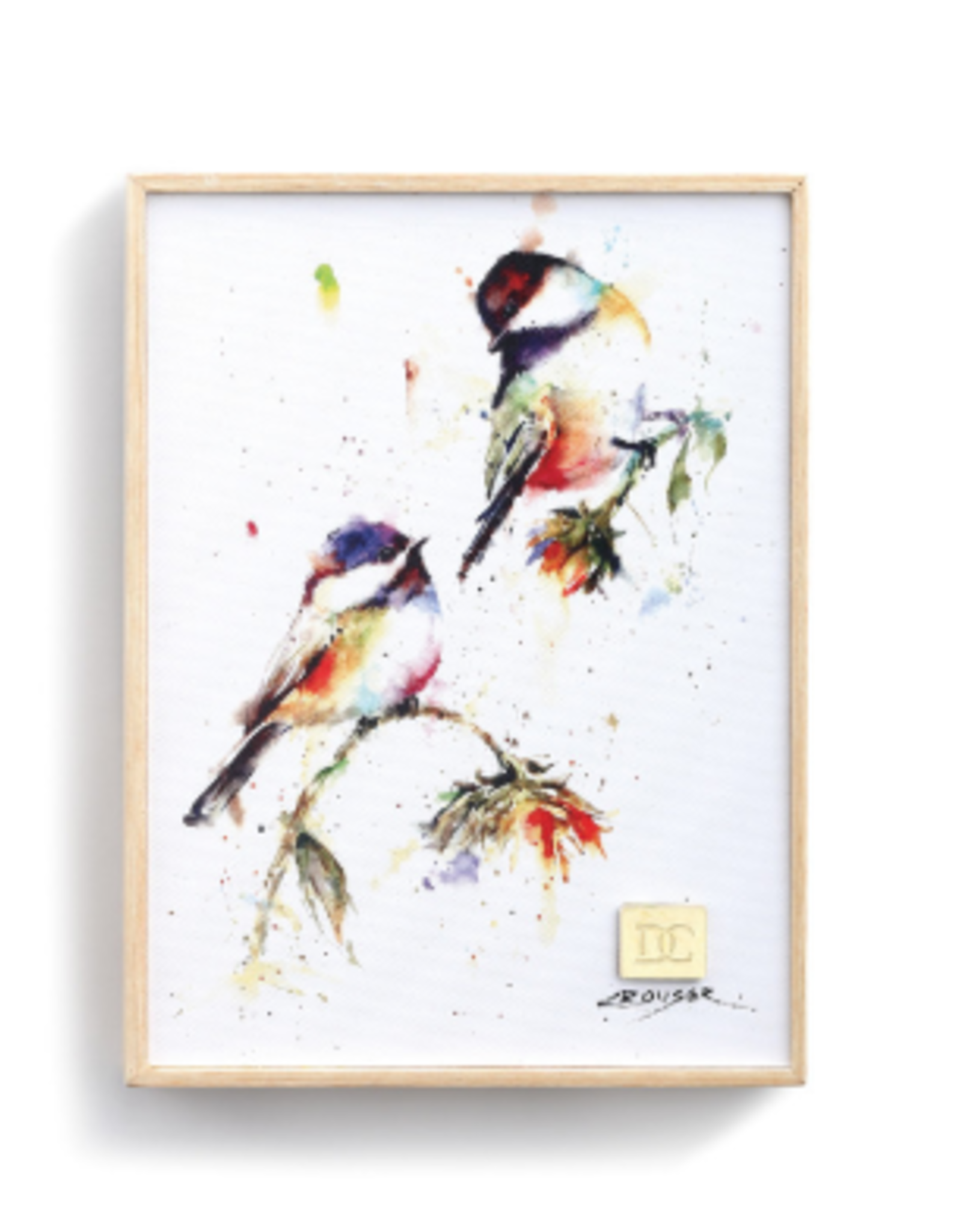 Demdaco CHICKADEES DROPPING IN WALL ART