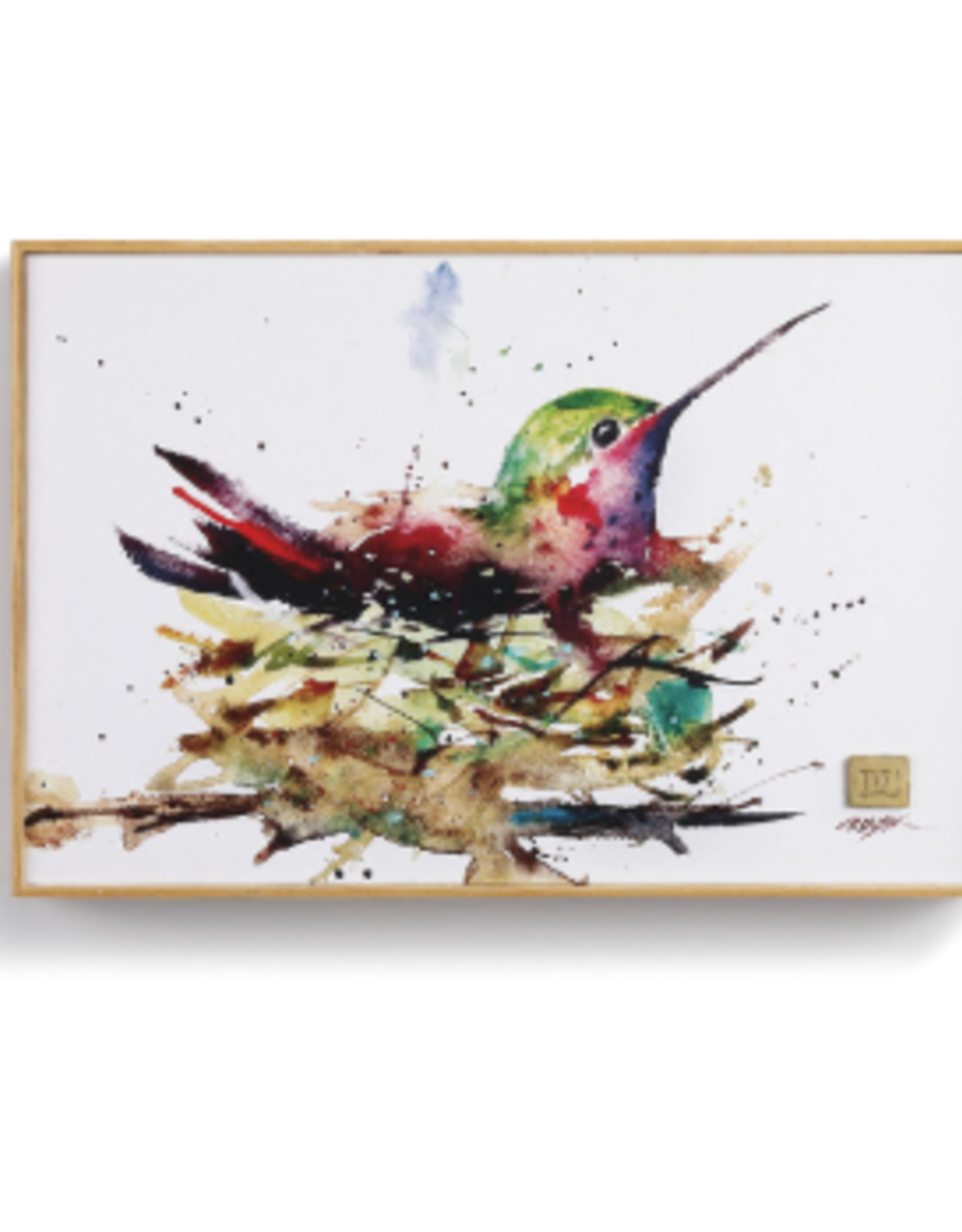 Demdaco HUMMINGBIRD IN NEST WALL ART