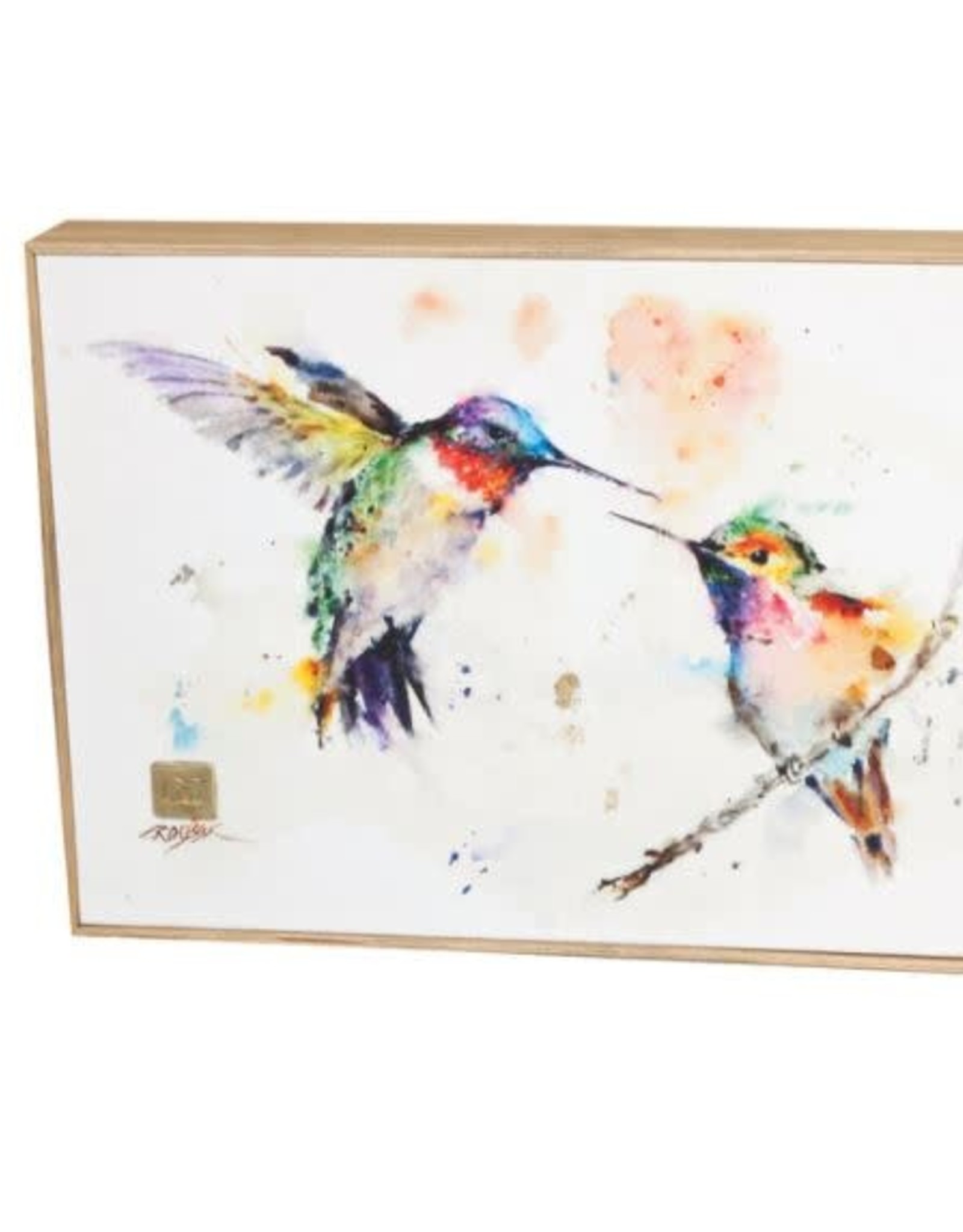 Demdaco LOVEBIRDS HUMMINGBIRDS WALL ART