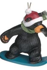 Demdaco BEAR SNOWBOARDER ORNAMENT