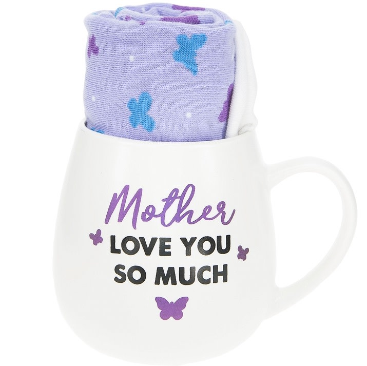 MOTHER MUG AND SOCK SET Schoolhouse Earth
