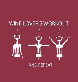 Paper Products Designs WINE LOVER'S WORKOUT BEVERAGE NAPKIN