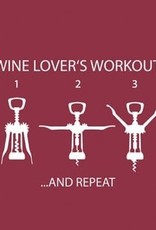 Paper Products Designs WINE LOVER'S WORKOUT BEVERAGE NAPKIN