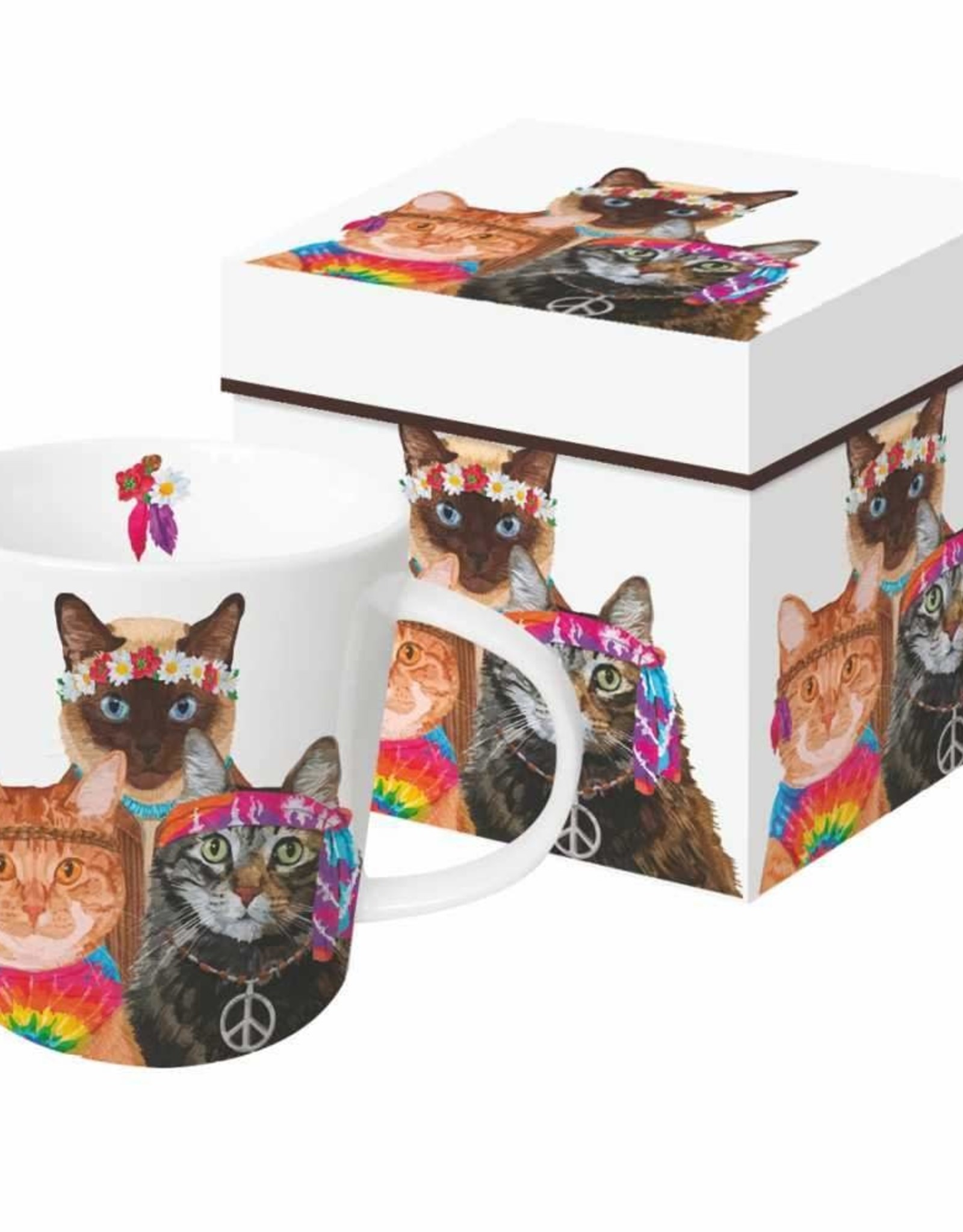Paper Products Designs GROOVY CATS MUG IN GIFT BOX