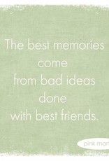 Paper Products Designs THE BEST MEMORIES BEVERAGE NAPKIN