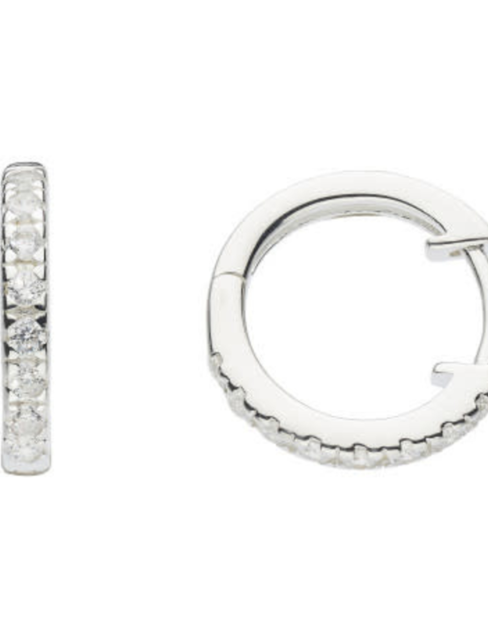 Kit Heath CUBIC ZIRCONIA  HUGGIE STUD EARRING - sterling silver