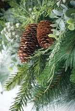 Sullivans MIX PINE EUCALYPTUS WREATH  25"