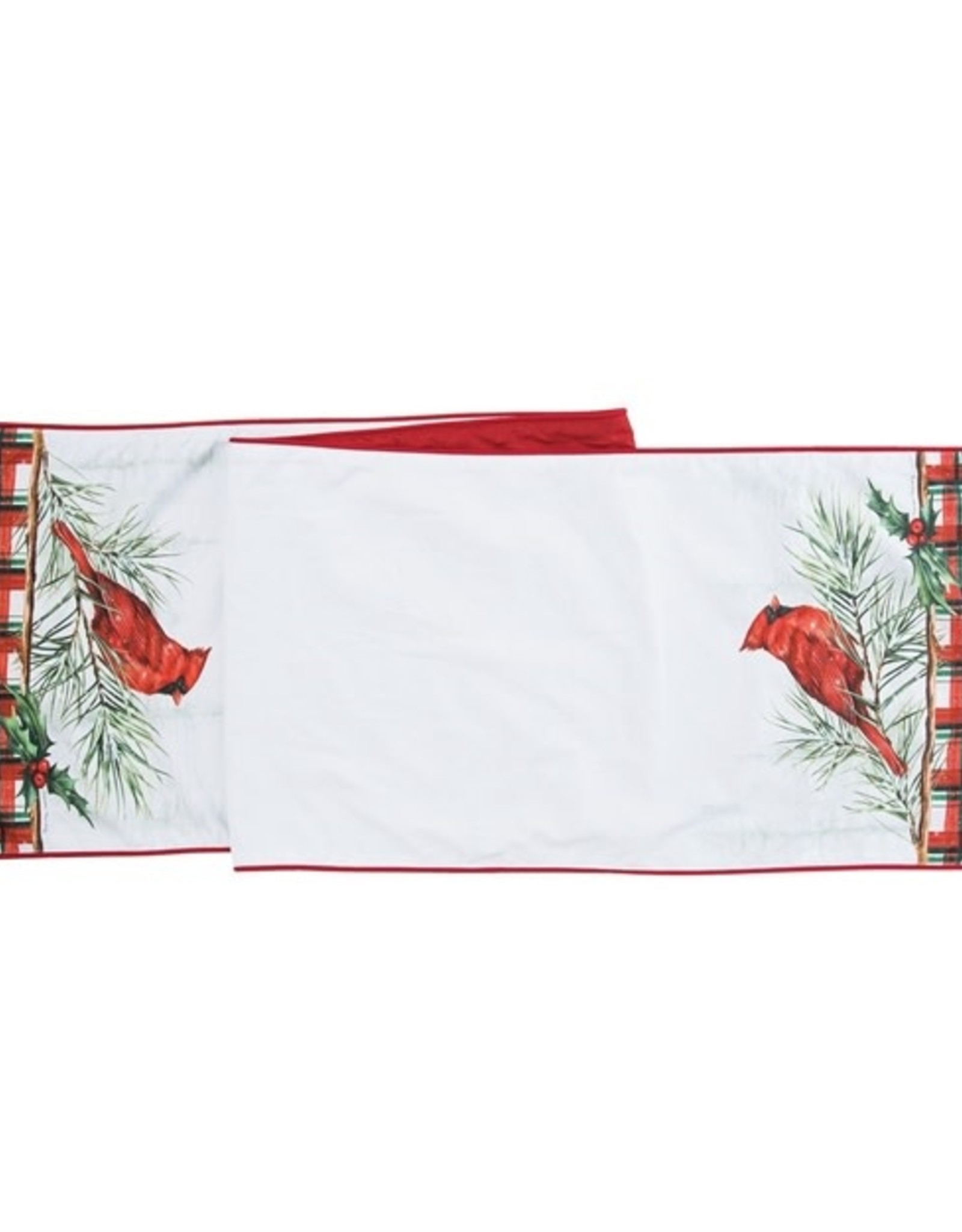 C and F Enterprises WOODLAND CARDINAL PLAID RUNNER