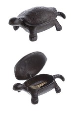 Creative Coop CAST IRON TURTLE KEY BOX 6X3