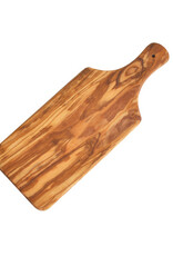 Naturally Med OLIVE WOOD SERVING BOARD WITH HANDLE